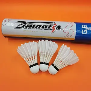 Duck Hot Selling White Feather Shuttle Cocks Badminton Cheap Durable Duck Or Goose Feather Shuttlecocks Badminton