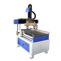 Routeur CNC 6090 à deux broches et double tête pour la gravure sur jade, pierre, bois et aluminium