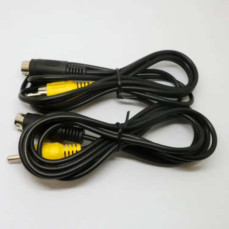 Kunden spezifische Kabel Lieferant Audio-Video-Kabel MINI DIN 4PIN-Videokabel S-Video zu Cinch-AV-Kabel