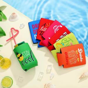 Funny Quotes Insulated Neoprene Can Sleeves <b>Collapsible</b> Drink Holder for Cans and Bottles, Wine Party, BBQs,Beer Sleeve Cooler - Product Image 3