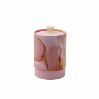 Boîte cadeau cylindrique en papier kraft biodégradable de luxe haut de gamme, écologique, avec pelliculage mat et logo gaufré, emballage rigide