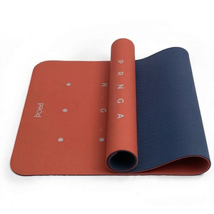 ชุดเสื่อโยคะ Kingsen TPE แบบสองชั้น ขนาด 183 ซม. กันลื่น หนา 8 มม. เป็นมิตรกับสิ่งแวดล้อม กันน้ำ สำหรับพิลาทิส ฟิตเนส พร้อมสายสะพาย - Product Image 2