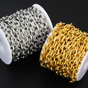 สร้อยข้อมือสแตนเลสสตีลทรงลิ่มหัวเตาสุญญากาศชุบภายในด้วยทองแบบ DIY สร้อยข้อมือแฟชั่นสุดเท่ - Product Image 2