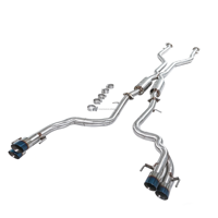 Système d'échappement Catback REV pour Lexus IS500 RCF GSF 5.0L, en acier SUS304, avec tube droit intermédiaire et double résonateur