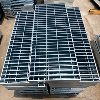 Grille antidérapante en acier inoxydable/aluminium, résistante au feu et à la corrosion, pour escaliers d'évacuation, marches industrielles et entrepôts
