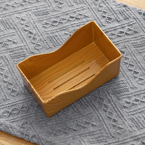 Bandeja Cuadrada de Plástico PP con Diseño de Madera para Servir Frutas, Postres y Verduras en el Hogar o en Fiestas - Product Image 6