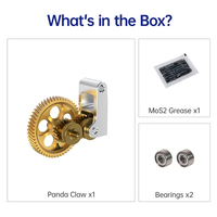 Panda Claw RNC Nano-Coated Hardened Steel Spur Gear Drop-in Upgrade Presisi Tinggi untuk Printer 3D BambuLab P1 X1 A1 C482