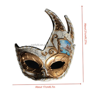 Masquerade Rome Carnival mặt nạ cho người lớn người đàn ông/phụ nữ bán sỉ vàng bạc Đồng crack mặt nạ cho các bên nhựa Bóng Mặt Nạ - Product Image 6