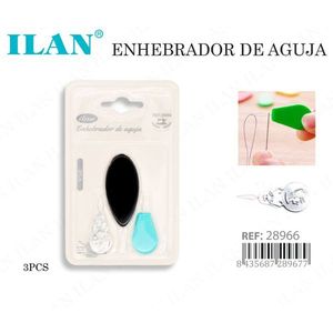 Infilatore per Aghi Ilan, Set da 3 Pezzi in Colori Assortiti, Strumento per Cucito - Product Image 3