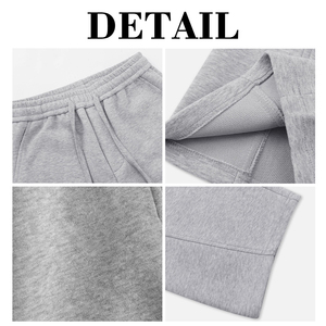 Pantalones Deportivos Holgados Personalizados de Alta Calidad KingSen, Unisex, 100% Algodón, Cintura Media Elástica, Color Gris Jaspeado, Estilo Hip Hop - Product Image 6