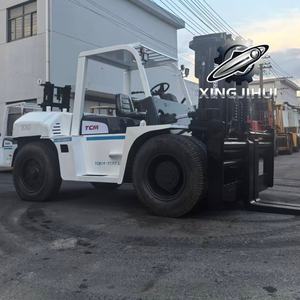 รถยก TCM FD100Z8 10 ตัน รถยกมือสองจากญี่ปุ่น 10 ตัน เครื่องยนต์ Isuzu 6BG1 รถยกใช้แล้ว รถยกใช้น้ำมันเชื้อเพลิง 4500 มม. 10000 กก. - Product Image 3