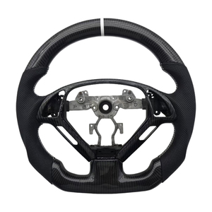 The Most Popular Carbon Fiber Perforated Leather Steering Wheel Custom Fit for Infiniti G27 G37 <b>Car</b> Steering Wheel - Product Image 1