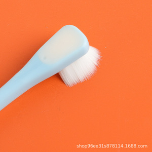 Children's Toothbrush Single-Bundle Small Head Soft Bristles Gum Massage Interdental Brush Sky Blue Pink - Product Image 5