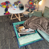 Nouvelle Arrivée Tapis de Sol Imprimé Personnalisé Abstrait Anime Jeu Luxe Fabriqué à la Machine Antidérapant pour Porte et Zone de Jeu