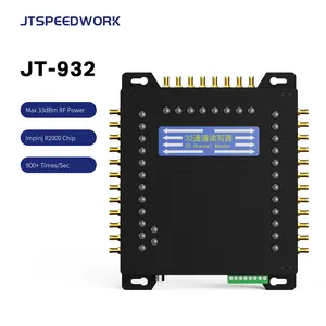 JT-932 UHF Emv Chip Reader Wiegand Autônomo Integrado De Longo Alcance RFID Inventário Tag Sticker Reader Com Software Escritor