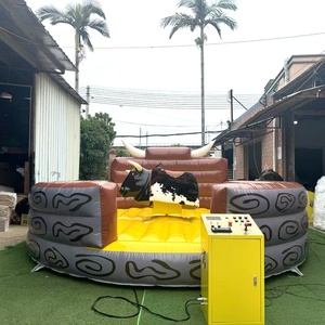 Juegos <span class=keywords><strong>de</strong></span> adultos usados comercialmente para Rodeo Bull Riding Machine Controls Inflable Tauromaquia Mecánica Bull Ride para la venta - Product Image 5