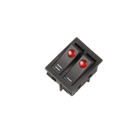 KCD4 Interrupteur à double bascule avec voyant LED DPST DPDT 10A 20A 250V AC On Off Interrupteur à bascule pour appareil