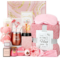 Juego de Regalo en Caja con Toalla y Taza Rosa, 11 Artículos Creativos para Mujer, Cumpleaños, Boda, San Valentín, Novedades