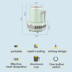 Vaso Refrigerador de Enfriamiento Rápido para Hogar y Oficina, Enfría Bebidas Portátilmente, Cola, Cerveza, Café, Jugo, Agua, Mini Enfriador 110v/220v - Product Image 4