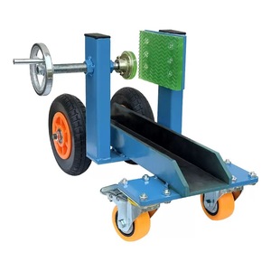 Carretilla de Mano Amarilla de Acero con 2 Ruedas, Carro de Transporte Industrial Resistente con Recubrimiento en Polvo - Product Image 5