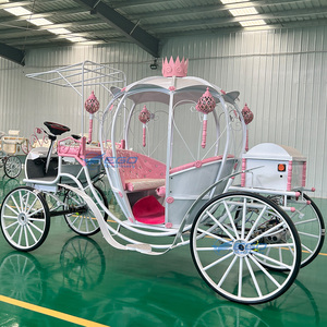 Carruaje Rosa para Maratón 2026, Carruaje de Boda Eléctrico Personalizado, Elegante Carruaje de Calabaza para Paseos Turísticos, Carruaje de Boda Estilo Cenicienta - Product Image 1
