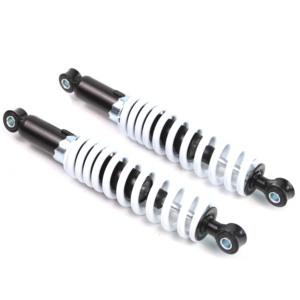 Ressort de Suspension d'amortisseur avant et arrière blanc de 305mm pour <span class=keywords><strong>50cc</strong></span> 70cc 90 110cc 125cc ATV Go Kart Buggy Pit Bike Dirt Bike - Product Image 1