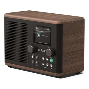 Radio CLASSIC <b>H4</b> Dab+ Coffee black e Walnut 252983 - Product Image 1