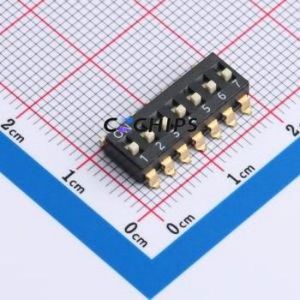 DSIC-T-07-R DIP Switch SMD Switch ( Number of Switch Sections: 7 )( Lead Spacing: 2.54mm )( Color: Black ) - Product Image 1