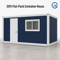 Casa Contenedor Prefabricada de Acero Modular, Portátil y Desmontable, de 10 pies, 20 pies y 40 pies