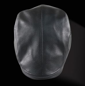 A010807 Casquettes classiques à visière en cuir PU, chaudes et ajustables, pour adultes d'âge moyen et seniors - Idéales pour le ski et les activités sportives décontractées - Product Image 4