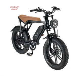 欧西V8新款电动自行车750瓦电机48V 15Ah锂电池Ebike 20In胖轮胎山地电动自行车