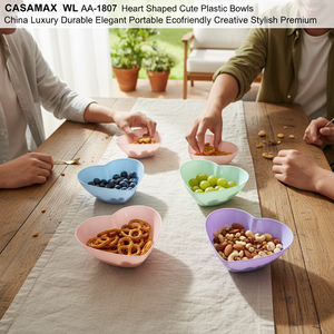 CASAMAX WL AA-1807 Ciotole in Plastica a Forma di Cuore, Eleganti, Durevoli, Portatili, Ecologiche, Creative e di Alta Qualità - Product Image 3