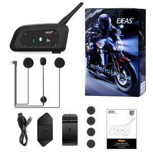 Intercomunicador de Gran Venta IP65 <span class=keywords><strong>Ejeas</strong></span> <span class=keywords><strong>V6</strong></span> Pro para Casco de Motocicleta para 6 Pilotos con Indicador LED de Batería y Auriculares - Product Image 5