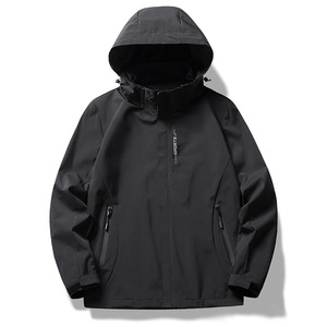 Vente en gros <span class=keywords><strong>Veste</strong></span> coupe-vent à capuche avec logo personnalisé pour hommes, coupe-vent et imperméable pour le camping en plein air, la randonnée et les aventures en <span class=keywords><strong>montagne</strong></span> - Product Image 4