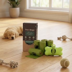 Bolsas para Desechos de Perros Recicladas Post-Consumo de Marca Privada para Limpieza de Mascotas al Aire Libre, Grosor y Empaque Personalizados - Product Image 6