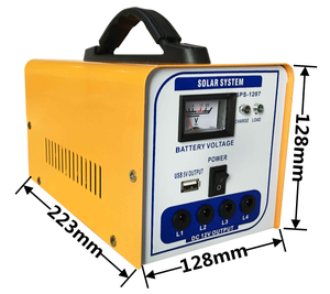 Năng Lượng Mặt Trời Hệ Thống Chiếu Sáng 12W 18V Xách Tay Năng Lượng Mặt Trời Ngoài Trời Máy Phát Điện Sao Lưu Điện Năng Lượng Mặt Trời Pin Di Động Trạm Điện Cho Cắm Trại Sử Dụng - Product Image 2