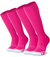 Chaussettes de football personnalisées avec logo, plusieurs couleurs, hauteur au-dessus du genou, pour le baseball, le sport et le football