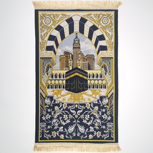 Tappeto di Alta Qualità in Velluto Cristallo Antiscivolo, Tappetino da <span class=keywords><strong>Preghiera</strong></span> di Lusso, Tappeto <span class=keywords><strong>Spirituale</strong></span> Religioso Facile da Pulire - Product Image 3