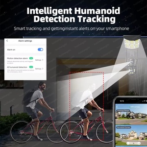 Eseecloud 8MP 4G Sim Card Wifi Solar PIR Human Motion Integrated Street Light Outdoor Waterproof <b>Wireless</b> CCTV <b>Security</b> <b>Cameras</b> - Product Image 3