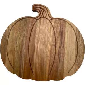 Atacado personalizado Natal abóbora em forma de madeira placas de corte para cortar legumes pão e refeições familiares - Product Image 1