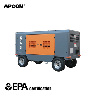 Compresseur d'air à vis entraîné par moteur diesel 550-850cfm 12bar 15bar 17bar 18bar 22bar Compresseur industriel haute performance - Product Image 1