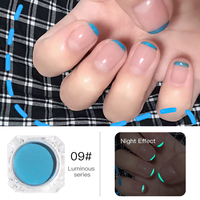 Poudre Luminescente Fluorescente Néon Bojun XYG, Pigment Phosphorescent pour Fournitures de Manucure Tendance en Salon