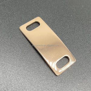 Massieve roestvrijstalen schuifbare hondenriemlabels, blanco voor graveren, ID-label voor hondenhalsband - Product Image 4