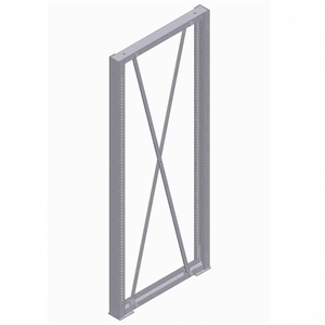 แผงข้าง Fami Ar Series รุ่น L1300 H2010 สีน้ำเงิน Ral5012 สำหรับขายึด - Product Image 3