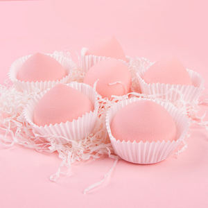 4-Pack Super Soft Snowy Mooncake Makeup <span class=keywords><strong>Eponge</strong></span> non absorbante Cute Bun Puff Peach Beauty Sponge in Gourd Shape Box Packed - Product Image 4