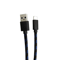 USB3.0 AM-3,1 macho tipo C macho niquelado cabeza de dibujo sin costuras chaqueta de PVC Cable de red exterior multicolor Monitor de micrófono