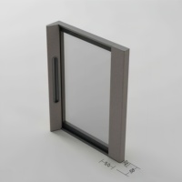 Panel de Puerta de Vidrio con Cuero Italiano, Marco de Aluminio Personalizado, Diseño Moderno, Resistente al Fuego y al Agua, Colores Duraderos para Armario