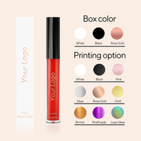 Produit populaire Marque privée Brillant à lèvres de haute qualité Offre Spéciale Rouge à lèvres liquide sans cruauté Plusieurs couleurs Brillant à lèvres végétalien à faible quantité minimale de commande