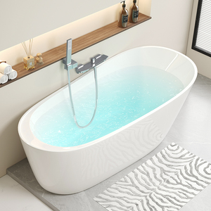 Baignoire inclinée en acrylique moderne de luxe Baignoire <span class=keywords><strong>inclinable</strong></span> autoportante pour la maison ou la villa Hôtel Vente directe d'usine - Product Image 6