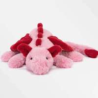 Jelly Catt Peluche en coton biologique Dragon du ciel Dragon des neiges, animaux en peluche doux et rembourrés, coussin lesté avec rembourrage en PP